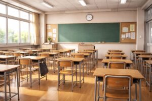 誰もいない昼下がりの教室